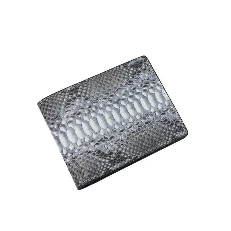 

Роскошный кошелек из настоящей змеиной кожи для мужчин, Короткие складные кошельки, женские дизайнерские кошельки из натуральной кожи с животным рисунком