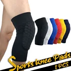 GOBYGO 1 шт. ячеистые наколенники Баскетбол Спорт волейбольный наколенник протектор коленного бандажа Поддержка Футбол сжатия ног рукава