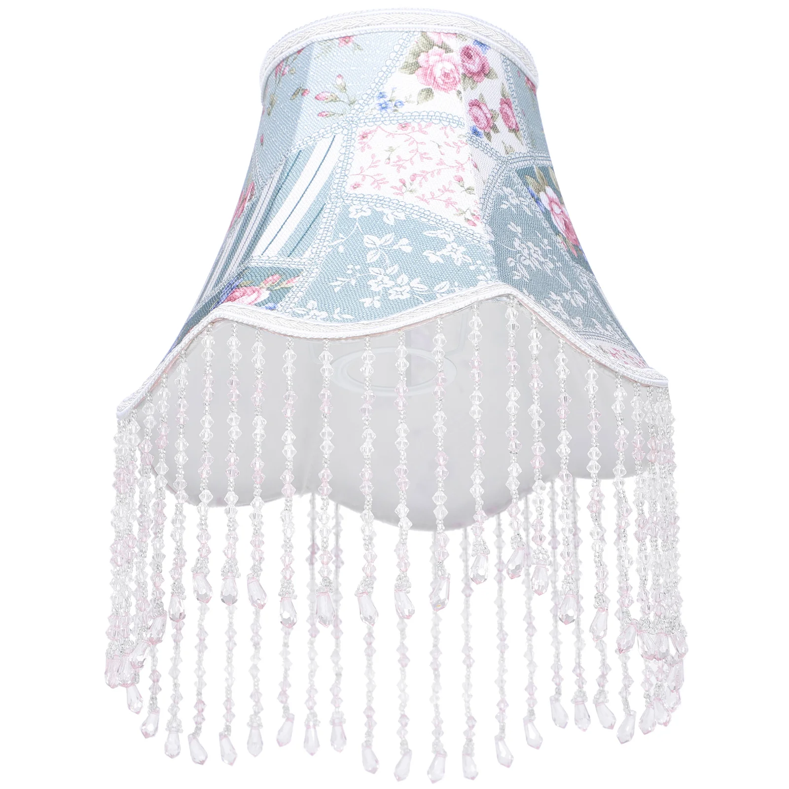

Beaded Fringe Trim Lampshade Trendy E27 Decorative Lamp Shade Fringe Lampshade