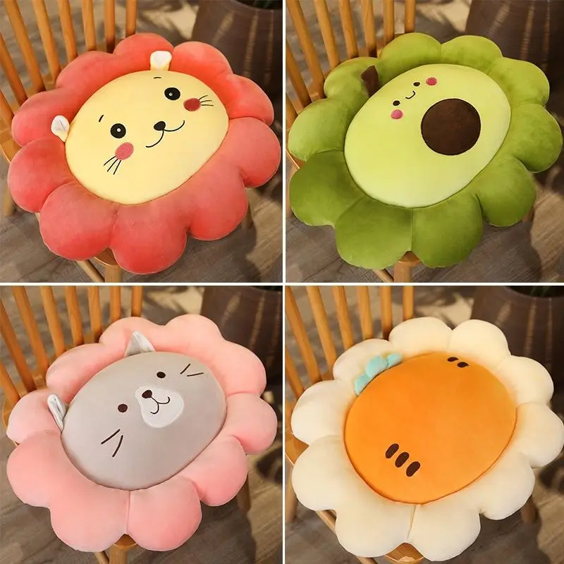 Подушка на сиденье с мультяшными лепестками супер мягкая подушка Офисная 45x50 см