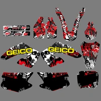 motocross full graphics decals stickers for honda cr125 cr125r cr250 cr250r 2000 2001 cr 125 250 125r 250r personality deco