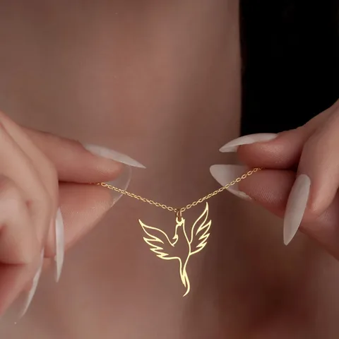 Ожерелье Феникс из нержавеющей стали