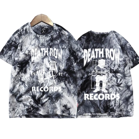 Альбом «Death Row отчеты», рубашка Merch Snoop Dogg 2024, футболка с краской в виде галстука, Короткие топы, подарок фанату