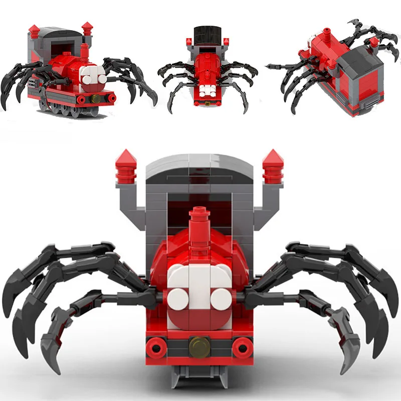 

Moc Horrors Game Choo-Choo Charles Building Blocks Set Spider Train Animal Figures creativity Bricks Toys For Children Gift