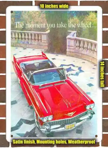Металлический знак-1958 Cadillac- 10x14 дюймов
