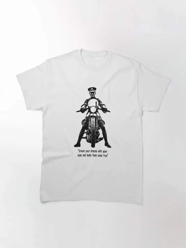 Мечтайте о ваших мечтах с открытыми глазами и сделайте их реальными футболка для