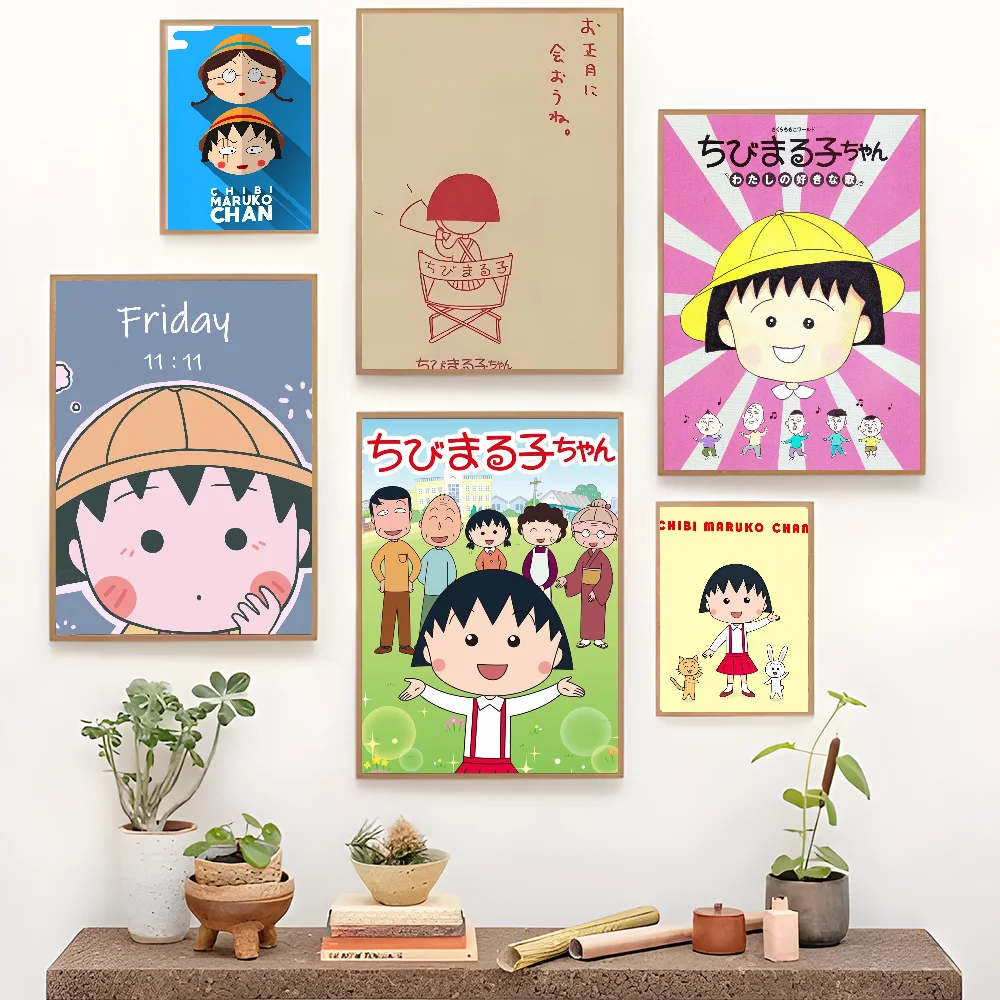 C-Chibimaruko Chan Whitepaper плакат HD качество настенная живопись кабинет Настенный декор