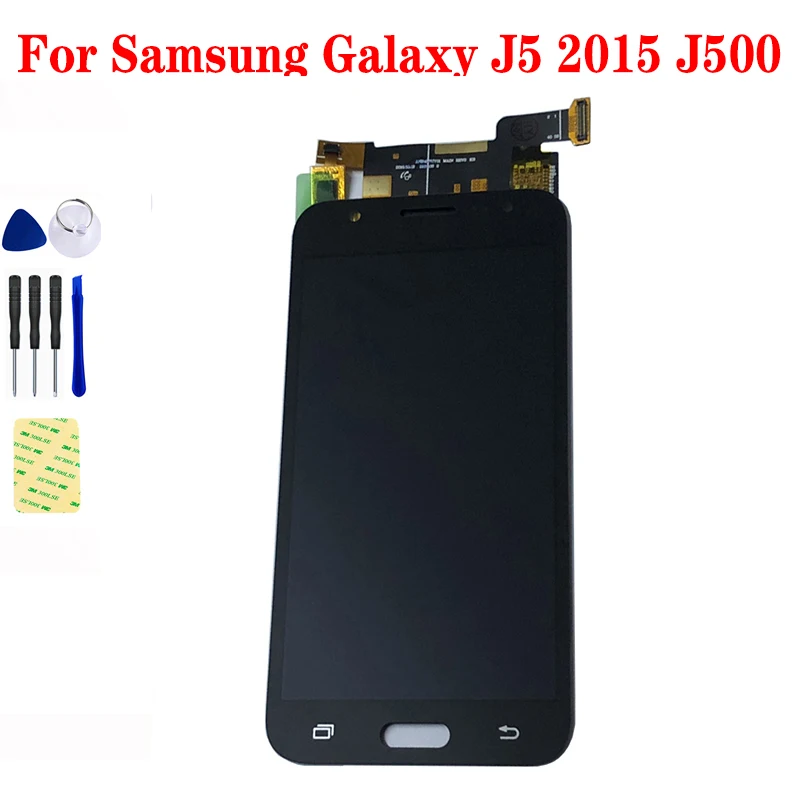 Для Samsung Galaxy J5 2015 J500 SM- J500F J500FN J500M J500H дигитайзер сенсорный экран стеклянный сенсор + ЖК-дисплей панель в сборе