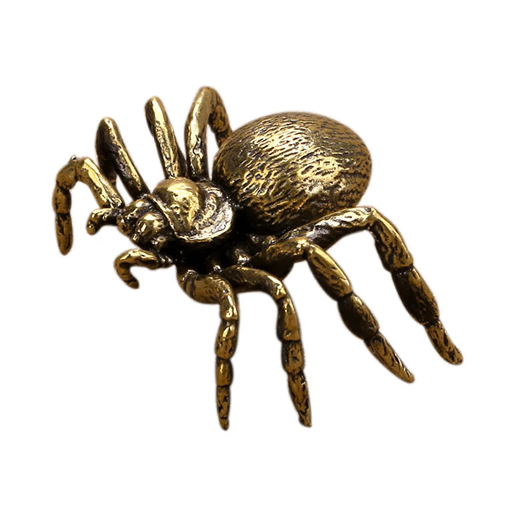 

1pc Home Scene Layout Prop Creative Spider Adornment Delicate Brass Spider Decor