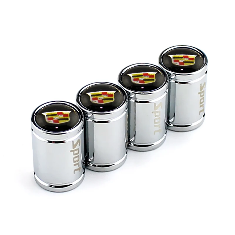 

Легкосплавная крышка клапана для шин, колпачки для штока колес для Cadillac Logo Escalade Tiburon Deville Seville XT5 XTS CTS BLS SLS DTS, аксессуары