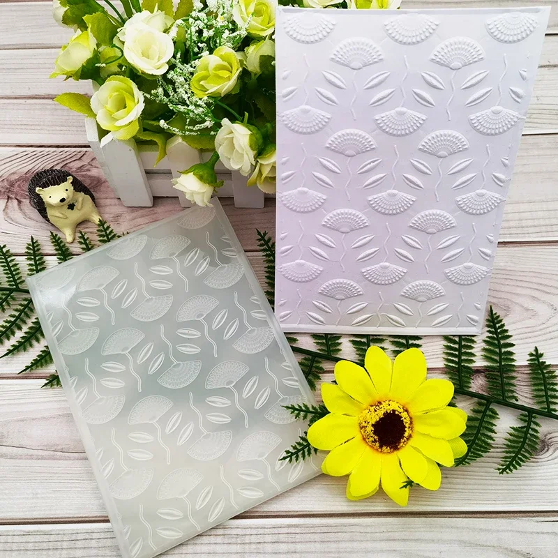 Тисненая папка с текстурой 3-d-Необычные цветы для ручной работы кирпичная стена