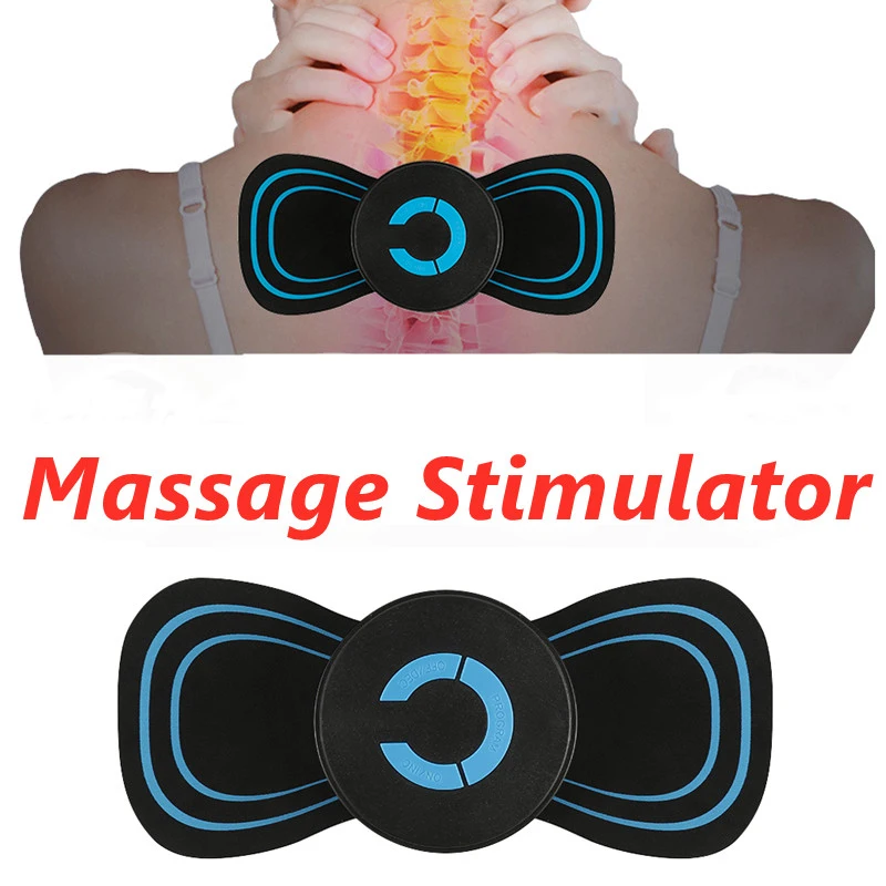 

Portable Neck Body Massager Mini Electric Convenient Intelligent Cervical Muscle Pain Relief Massage Stickers Meridian Massager