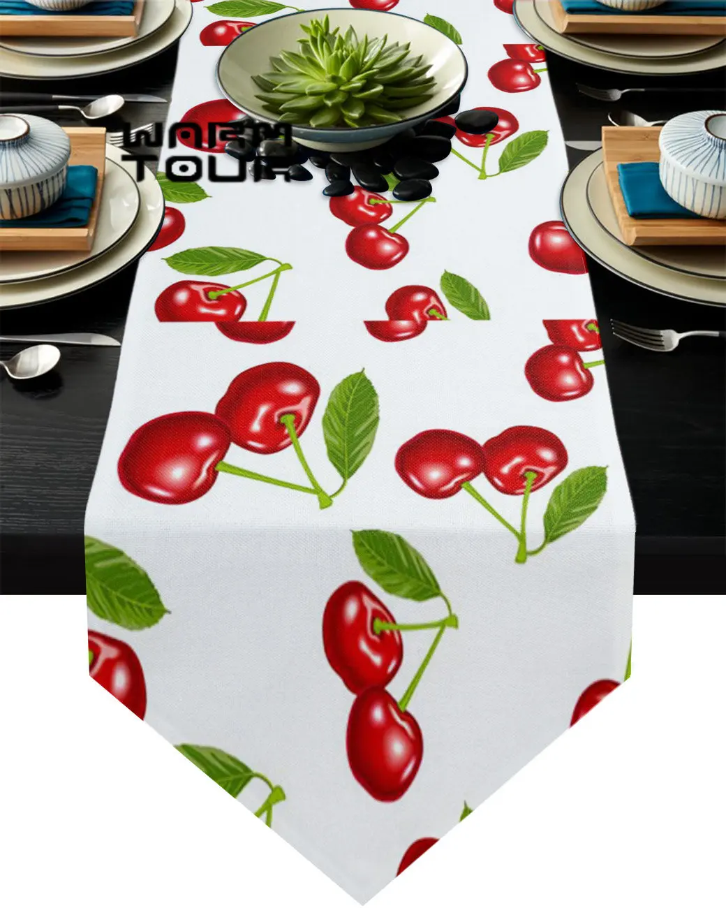 

Скатерть с цветами для украшения стола, свадебного торта, Вишня стол в форме фруктов