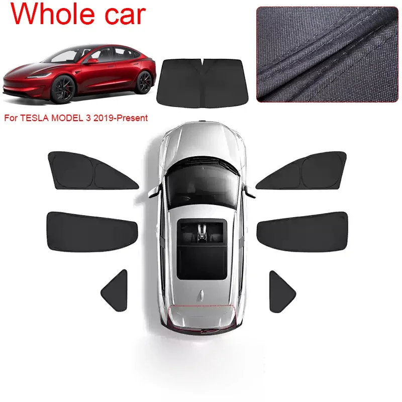 Специальная складная солнцезащитная шторка для автомобиля TESLA MODEL 3 2019-наст. время, защита от УФ-излучения и теплоизоляция, аксессуар для защиты салона (art.: 3920db4ec94ae) - 3920db4ec94ae