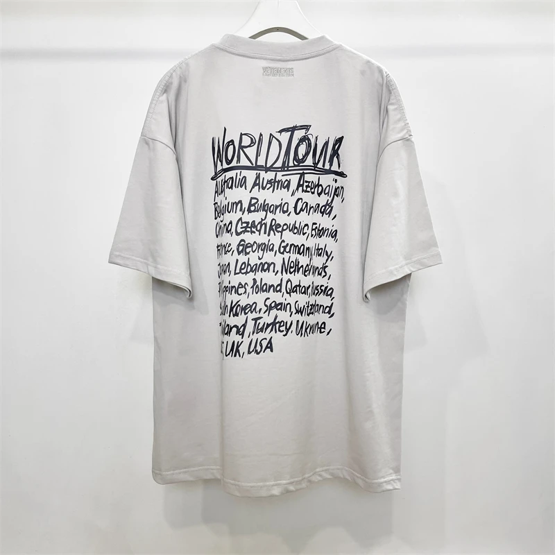 

Y2K 2023ss Vetements Concert Limited Editi T-Shirt Men Women Embroidery Tags Tee VTM Short Sleeve T Shirt GYM