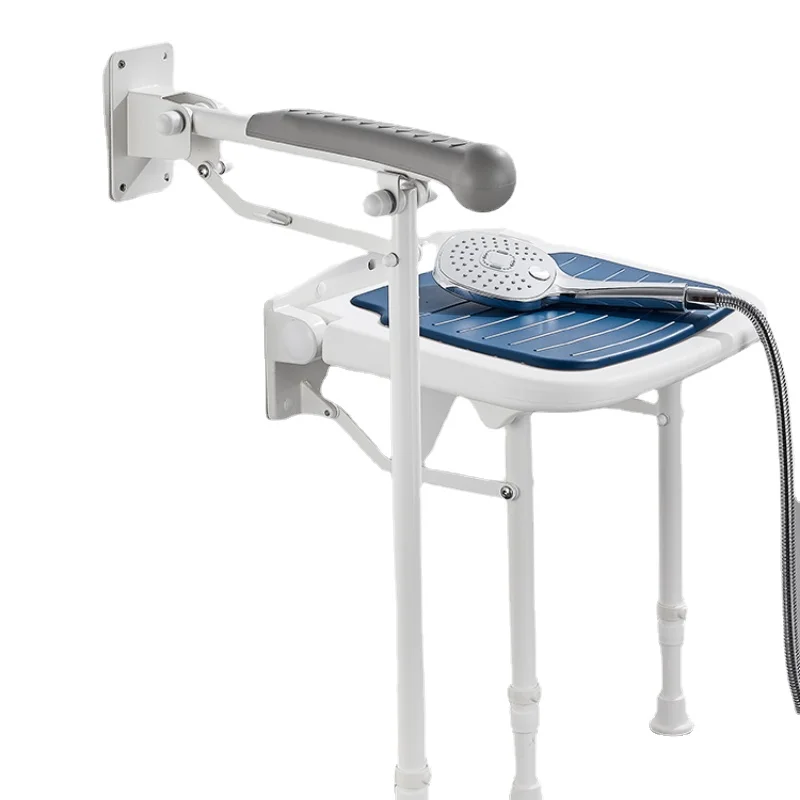 

Bathroom Seat Folding Stool Elderly Toilet Toilet Armrests Stand up Folding Safe and Non-Slipping Railing Bath Stool