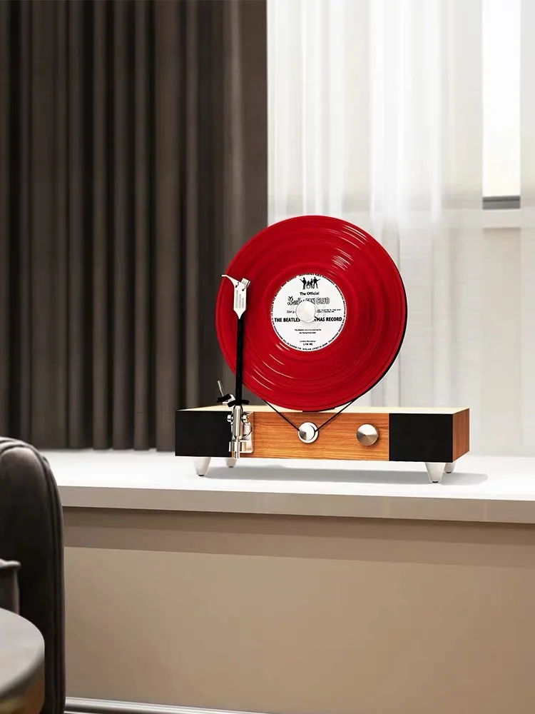 

Vinyl record player household vertical living room retro LP phonograph high end classical record player
