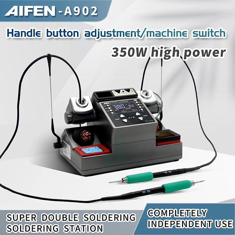 AIFEN A902 Soldering Station JBC C115 C210 C245 Double Station Welding Rework Station For Cell-Phone PCB  IC Repair Solder Tools