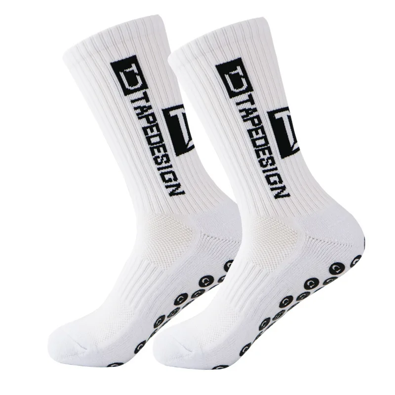 Men's Glue Dispensing Football Socks Training Anti-skid Medium Tube Socks Men's Professional Sports  Women's Socks