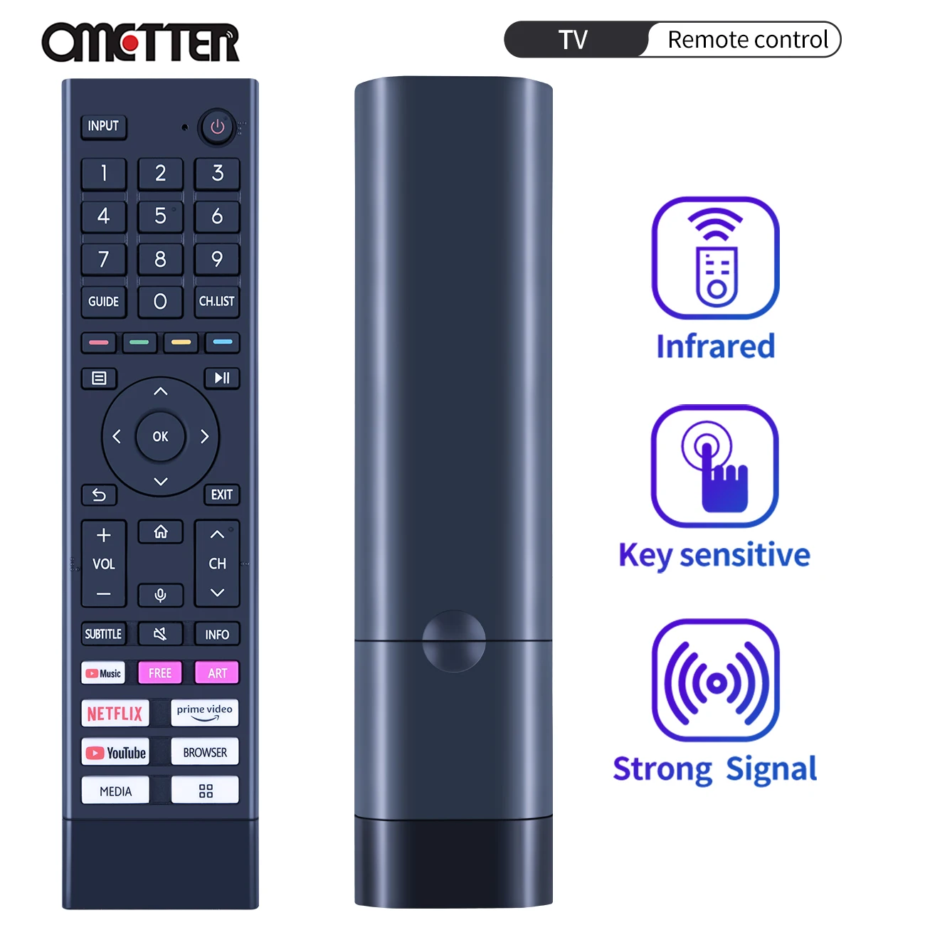 

New ERF3N80H Voice Bluetooth Remote Control For Hisense LED 4K UHD Smart Google TV