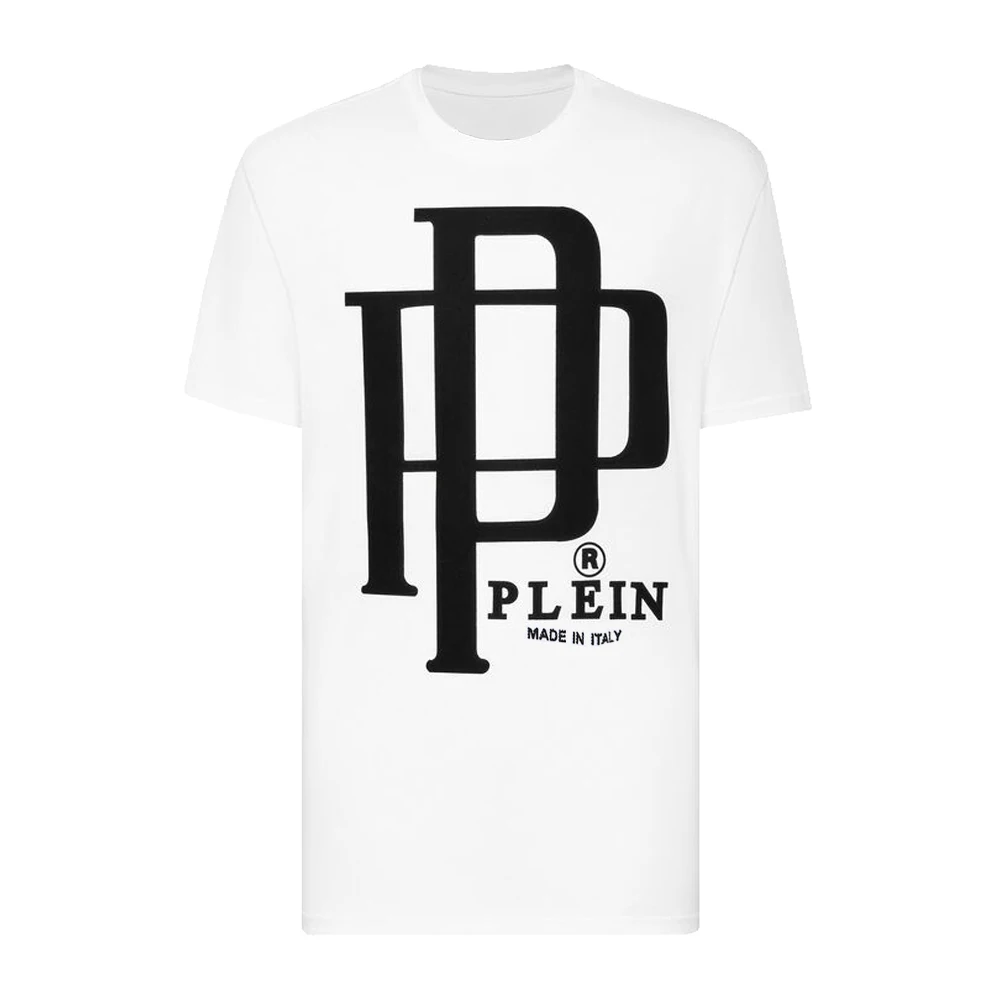 

T-SHIRT IN BLACK ROUND NECK SS SKULL AND PLEIN 100% Cotton T-shirts Men Print Tops Comfortable Tees Quality Tshirt 8567
