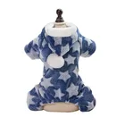 Осенне-зимняя Мягкая флисовая одежда для домашних животных для маленьких собак и кошек, теплая Пижама, пуловер для йоркширского терьера, пальто, Пижама