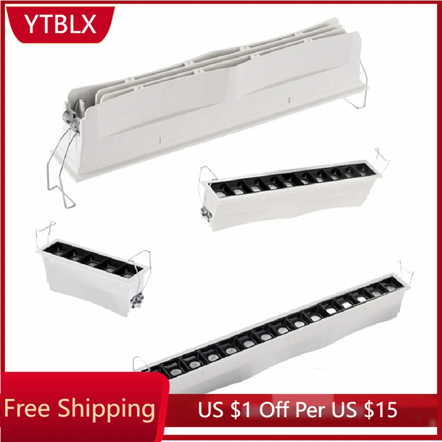 

Встроенный Точечный светильник LukLoy с решеткой для дома гостиной