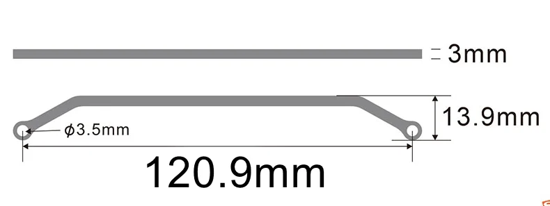 Тяга с фиксированным расстоянием для радиоуправляемого грузовика Tamiya самосвала