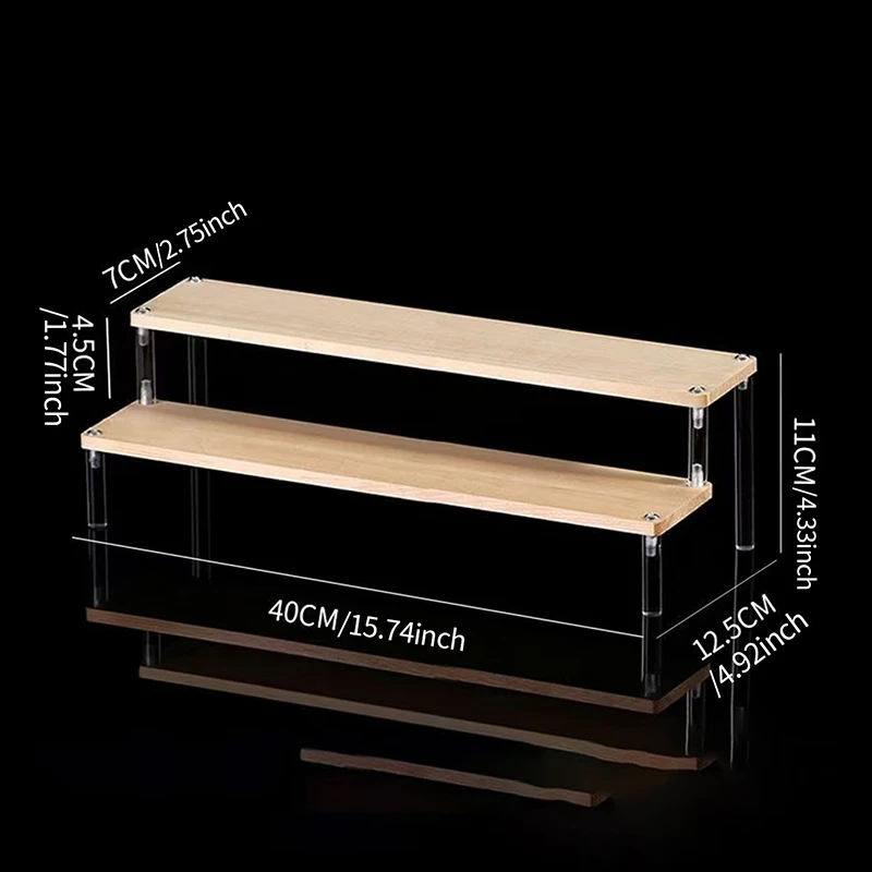 Деревянная акриловая многоярусная витрина