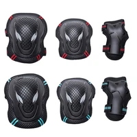 6 pcs adults kids protective gear knee pads elbow pads and wrist guard for rollerblading skateboard cycling skating bike scooter