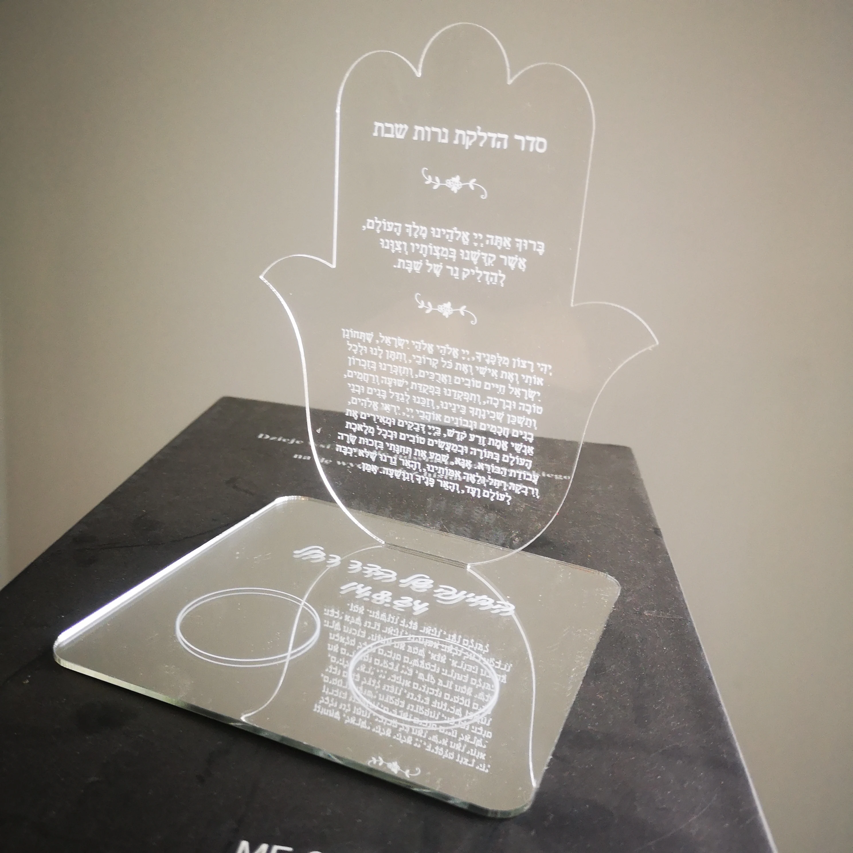 10 шт. сувенирные карты с подсвечником из акрила