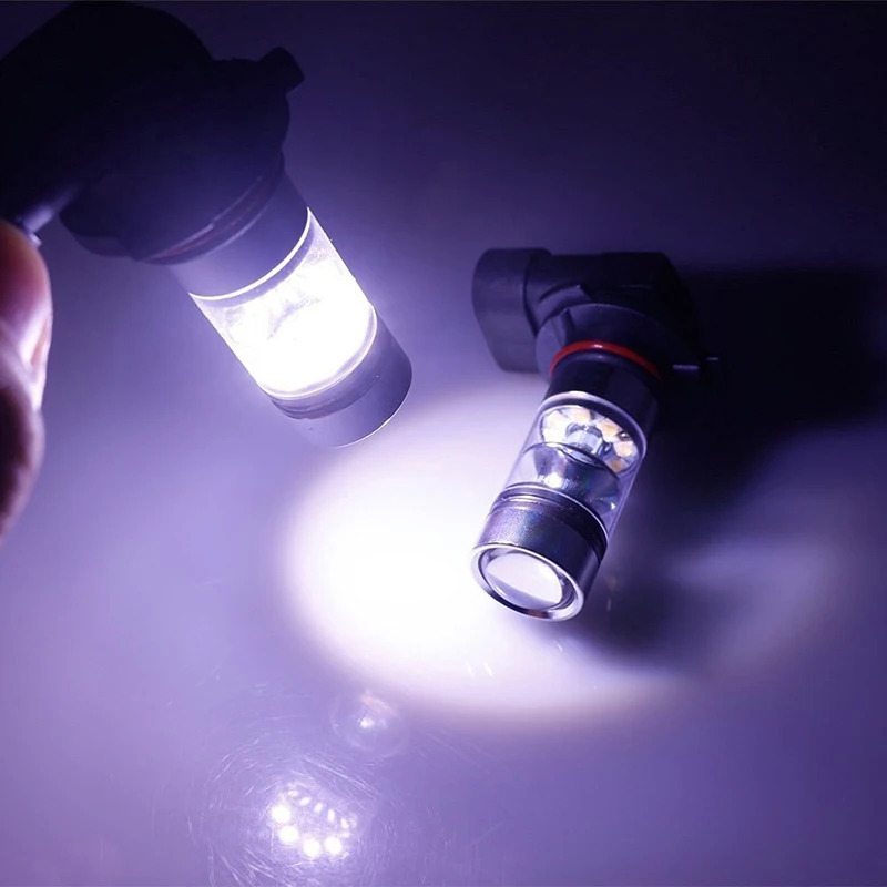 2Pcs High Power Low Consumption Long Life LED Bulb Headlight/Foglight H4 H7 H8 H11 9005/9006 3000K 30W White Light #94209 |