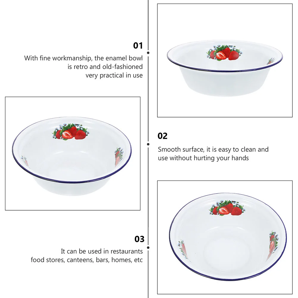 Салатница эмалированная раковина поднос для еды контейнеры с крышками винтажная