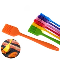 multi color silicone brush high temperature oil brush thickened all in one handle cake baking barbecue brush bbq tools
