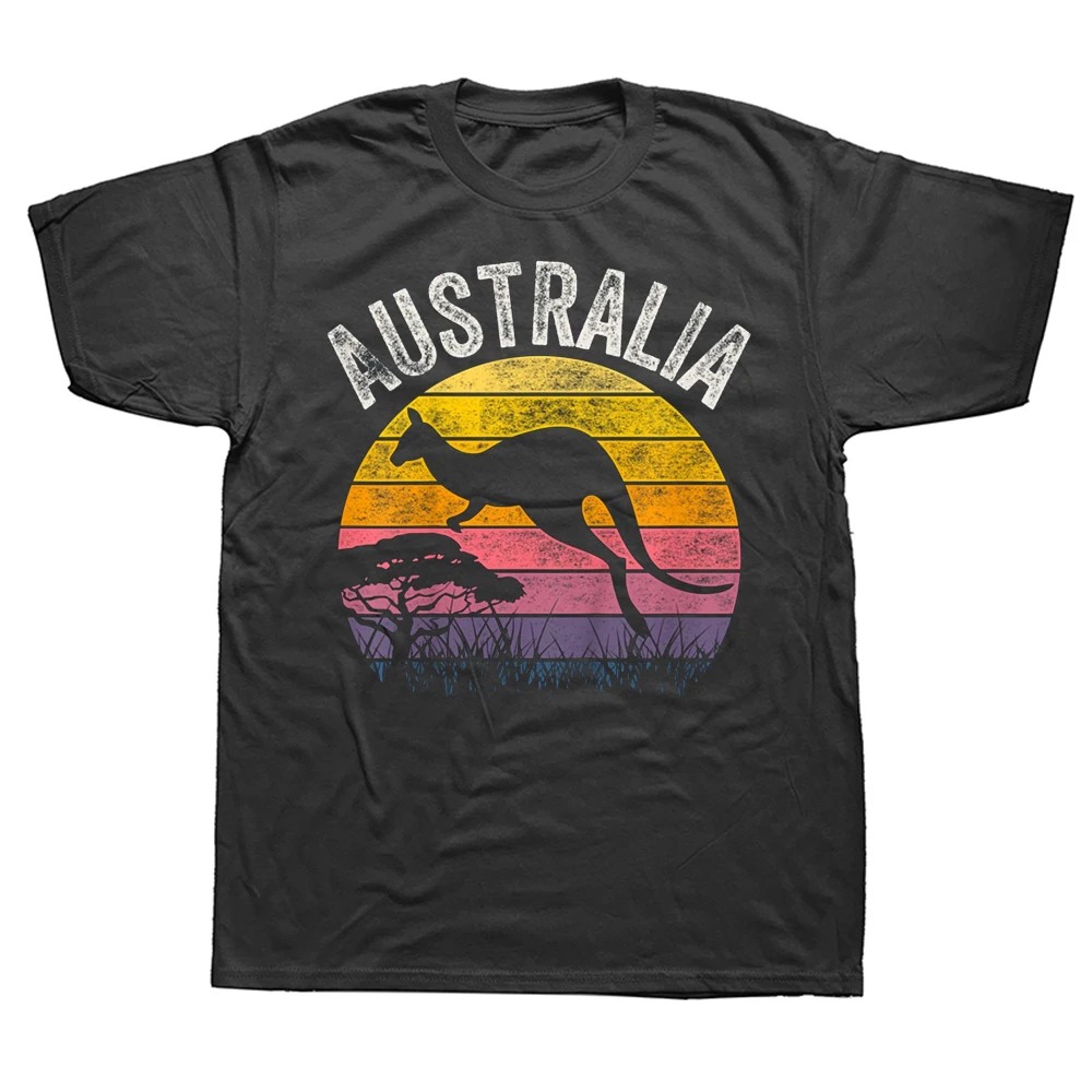 

Funny Australian Kangaroo Vintage T Shirts Fashion Casual Cotton Streetwear Short Sleeve Men Large Size T shirt