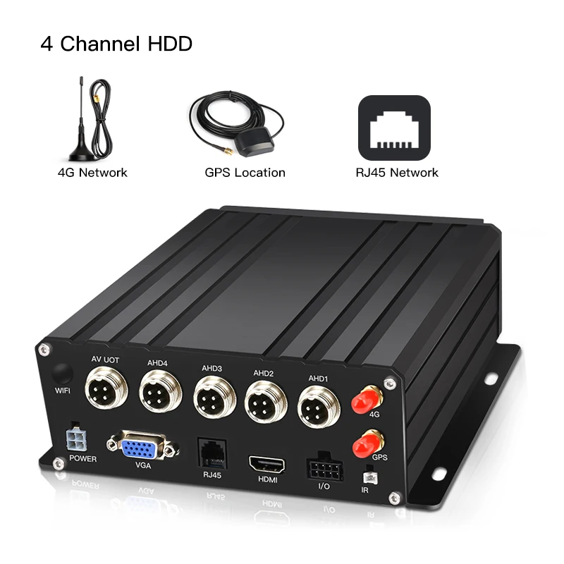 

Professional Supplier 4 Channel Mdvr Driving Video Recorder HHD Car Dvr 4G