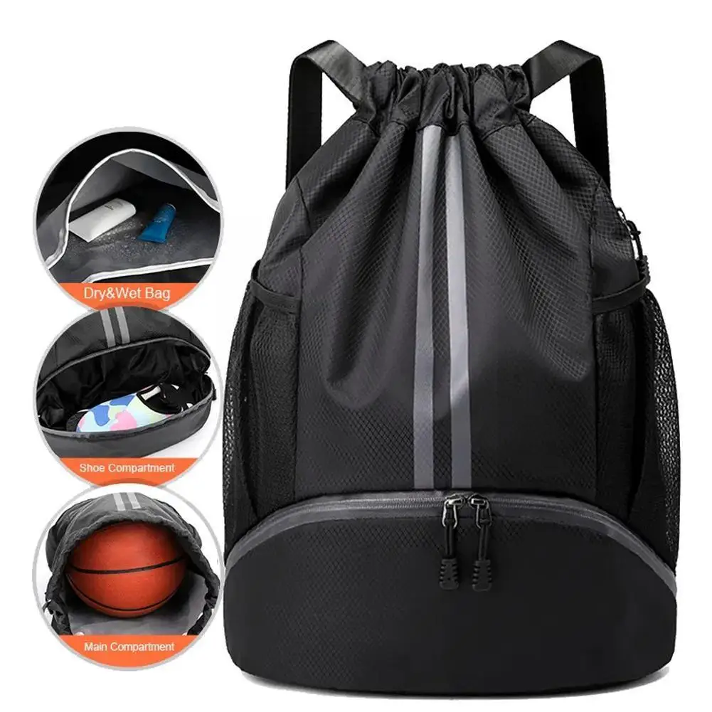 

Waterproof Gym Fitness Travel Sport Bag Portable Hiking Climbing Storage Basketball Apart Dry Wet Soccer Pouch Backpack Sho K0K9