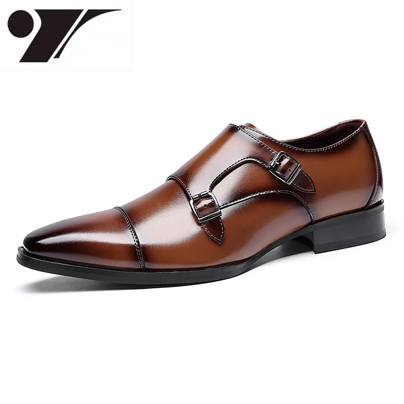 Fashion Men Business Casual Leather Shoe Authentic  Comfortable Gentleman Men's Shoes Formal Dress Designer