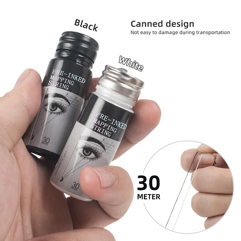 

30 м микроблейдинг построение карты строка предварительно заправленный маркер для бровей нитка для татуировки бровей точка татуировки лини...