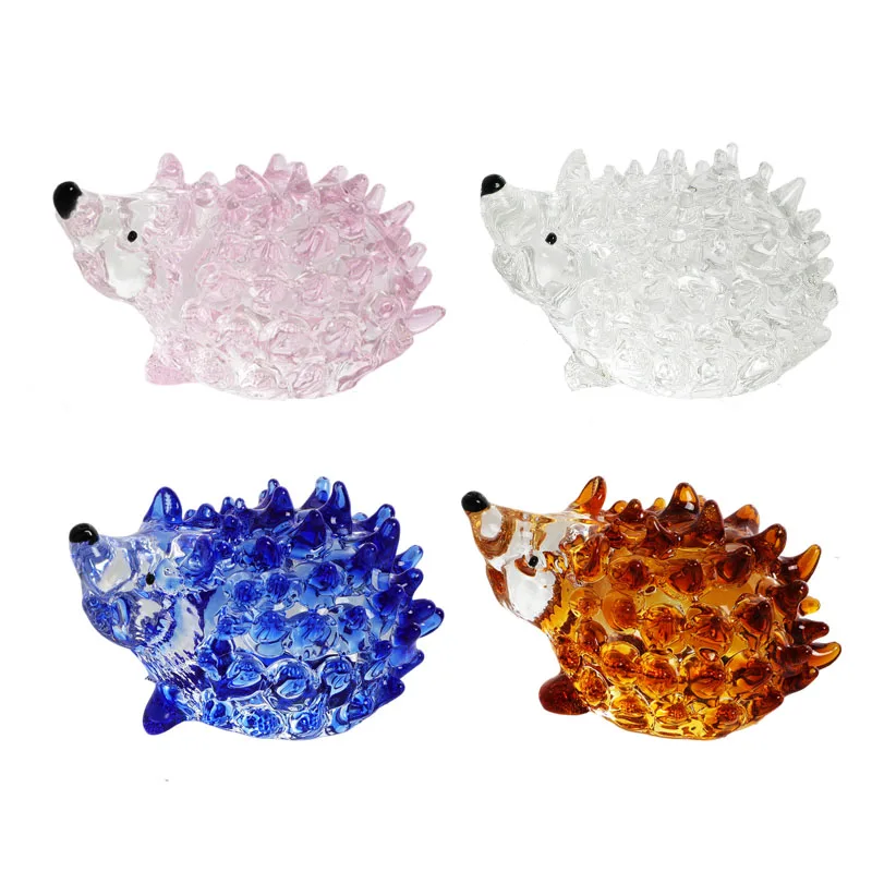 

Big Size Crystal Animal Ornament Hedgehog Simulated Animal Figurine Home Desktop Decoration Crafts Creative Gift Souvenir