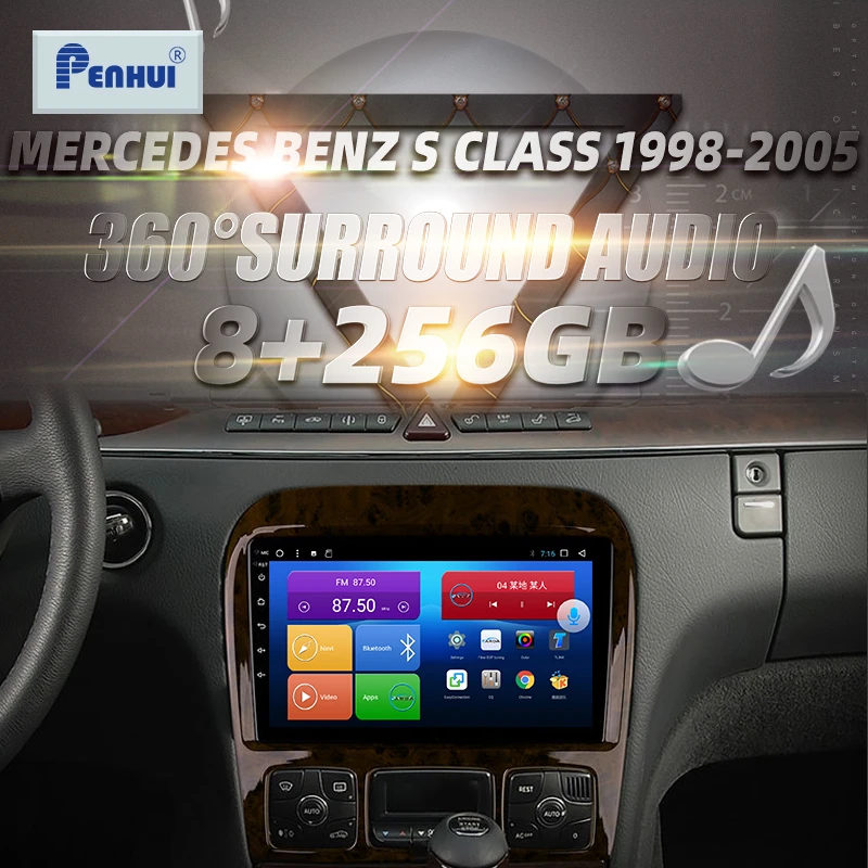 

HIFI for MERCEDES BENZ S class 1998-2005 Car Radio Multimedia Video Player Navigation GPS Android10.0 double din