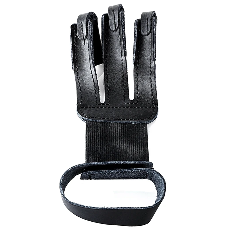 

Archery Cowhide Finger Gloves Guard Protector Tab Tap Protection Recurve Compound Bow