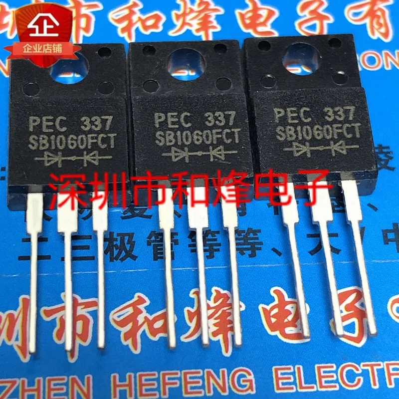 

30 шт Оригинальный Новый SB1060FCT TO-220F Short 60V 10A