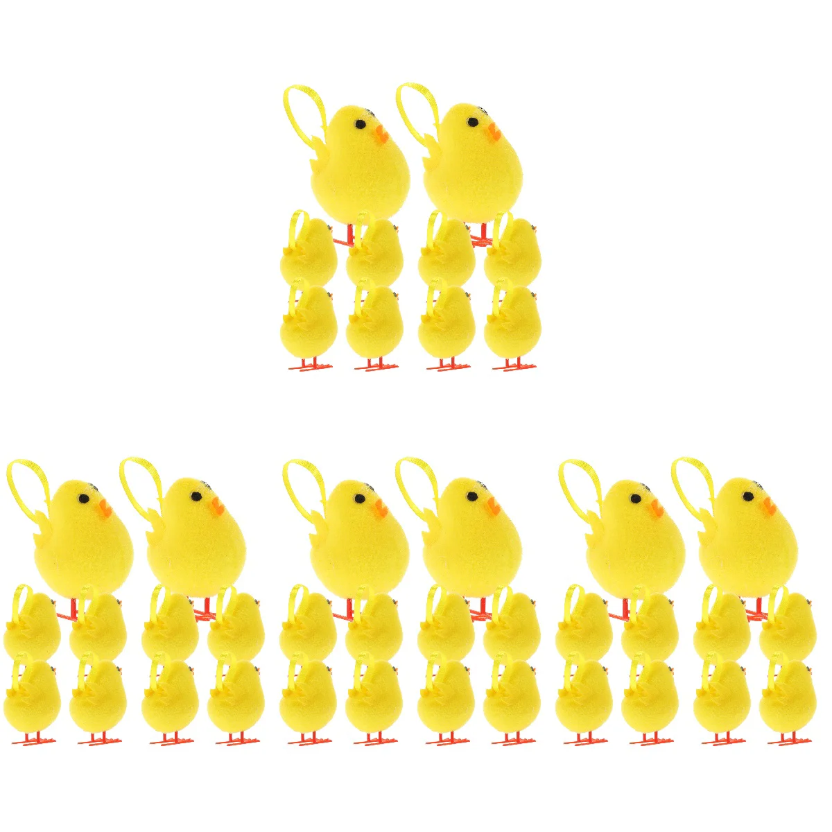 

48 Pcs Hanging Easter Ornament Chick Easter Party Decoration Plush Chicken Stuffed Chick Hanging Chick Ornament