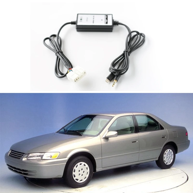Автомобильный аудио AUX адаптер сменный CD-адаптер для зарядки IPHONE 5 + 7 Pin Toyota Camry Corolla