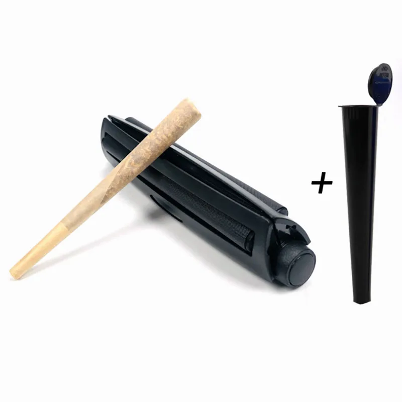 

Herb Weed Rolling Paper Maker Manual Tobacco Roller Cone Joint with Doob Tube Cigarette Rolling Machine for 110mm Smoking Tool