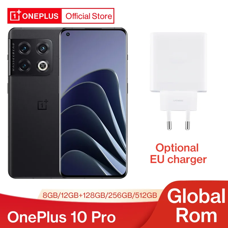 World Premiere OnePlus 10 Pro 10pro 5G Global Rom Smartphone 8GB 128GB Snapdragon 8 Gen 1 mobile phones 80W Fast Charging
