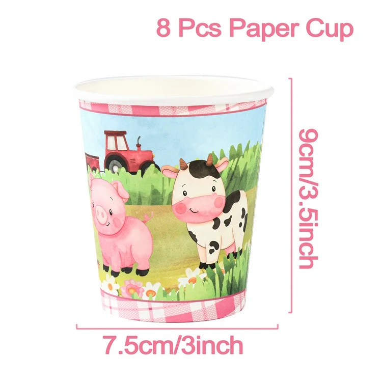 

Подставка для торта в виде животных на ферме, картонная фермерская ферма, декор для вечеринки в честь Дня рождения детей, праздничные принадлежности для детского дня рождения