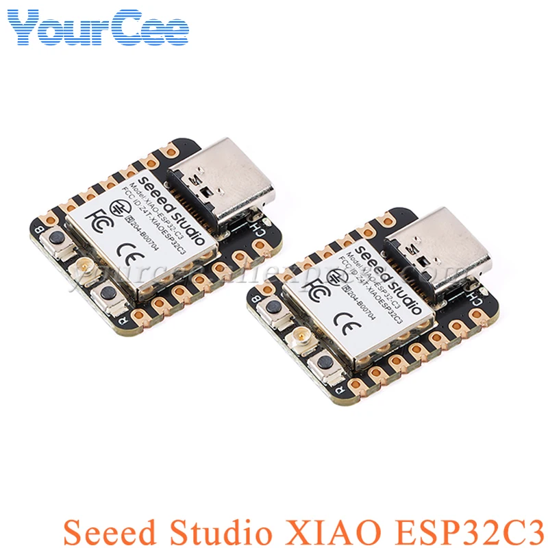 2 шт. ESP32C3 Seeed Studio XIAO BLE WIFI Беспроводная макетная плата Tiny MCU 4 МБ 400кб модуль для Arduino