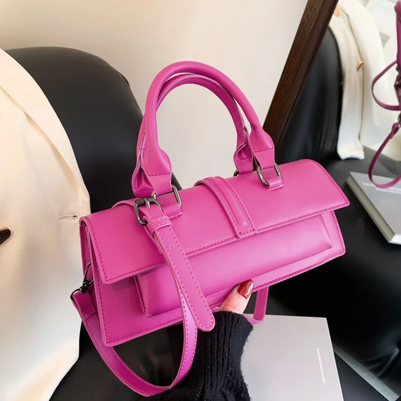 

Spring Fashion Small Handbags And Purses Designer Women Shoulder Bag Solid PU Leather Crossbody Bags Classic Female Hand Bag